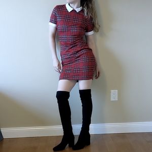 Plaid Bodycon Dress 'ReVamped'